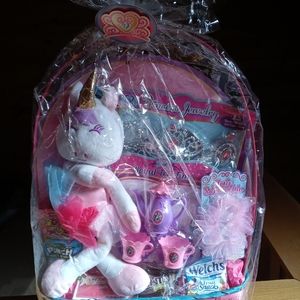 Kids Gift Basket. Royal Princess Jewelry & Tea